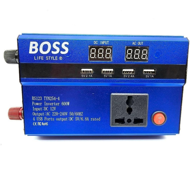 مبدل برق 12 به 220 ولت 600 وات باس مدل BS-CO600