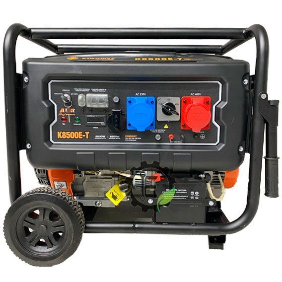 موتور برق بنزینی کینگ وی 8.5 کیلو وات تک فاز سه فاز استارتی مدل K8500E-T